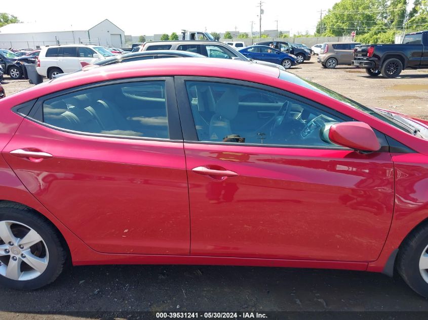 2013 Hyundai Elantra Gls VIN: KMHDH4AE9DU936365 Lot: 39531241