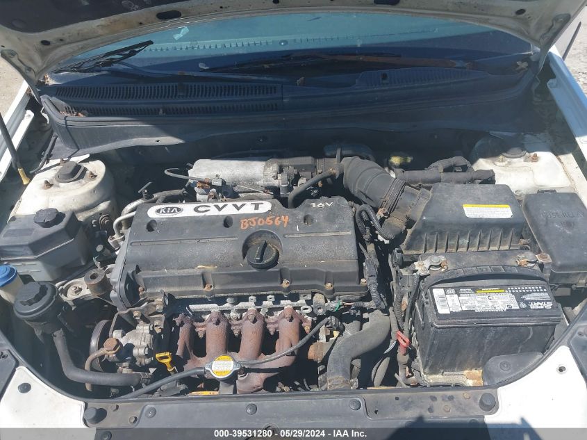 2006 Kia Rio Lx VIN: KNADE123766107940 Lot: 39531280