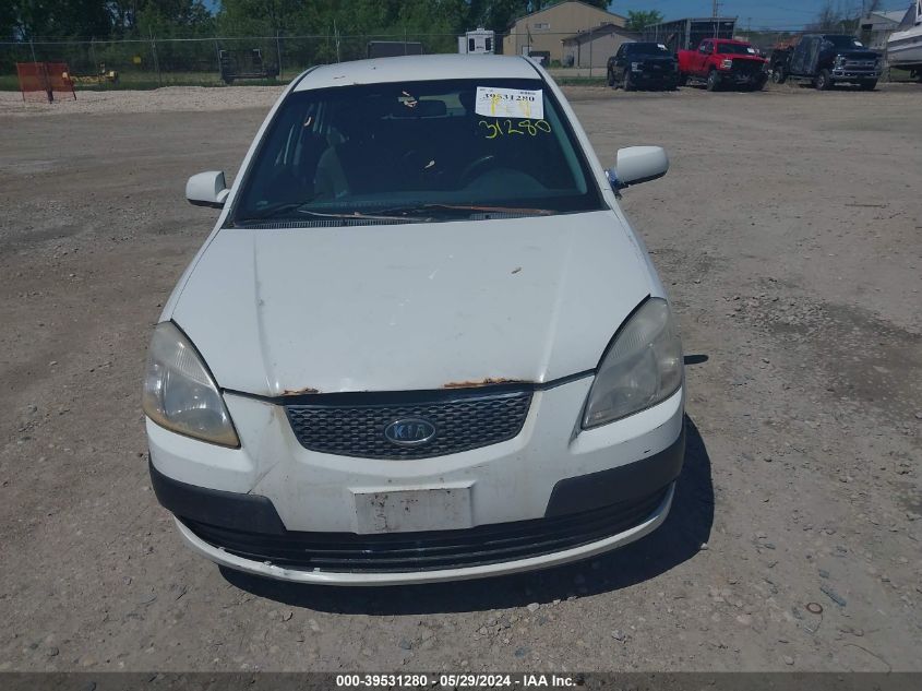 2006 Kia Rio Lx VIN: KNADE123766107940 Lot: 39531280