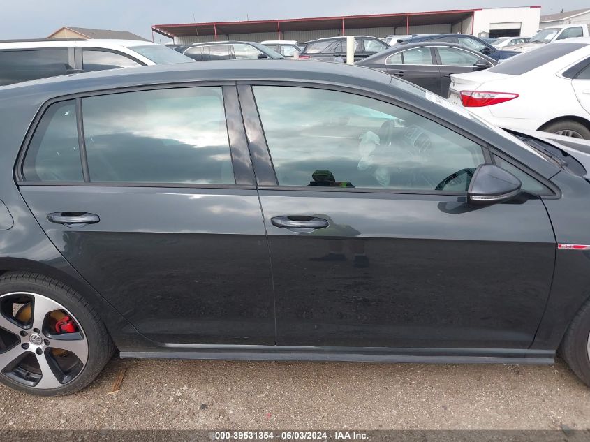 2017 VOLKSWAGEN GOLF GTI AUTOBAHN 4-DOOR/S 4-DOOR/SE 4-DOOR/SPORT 4-DOOR - 3VW5T7AU4HM026002