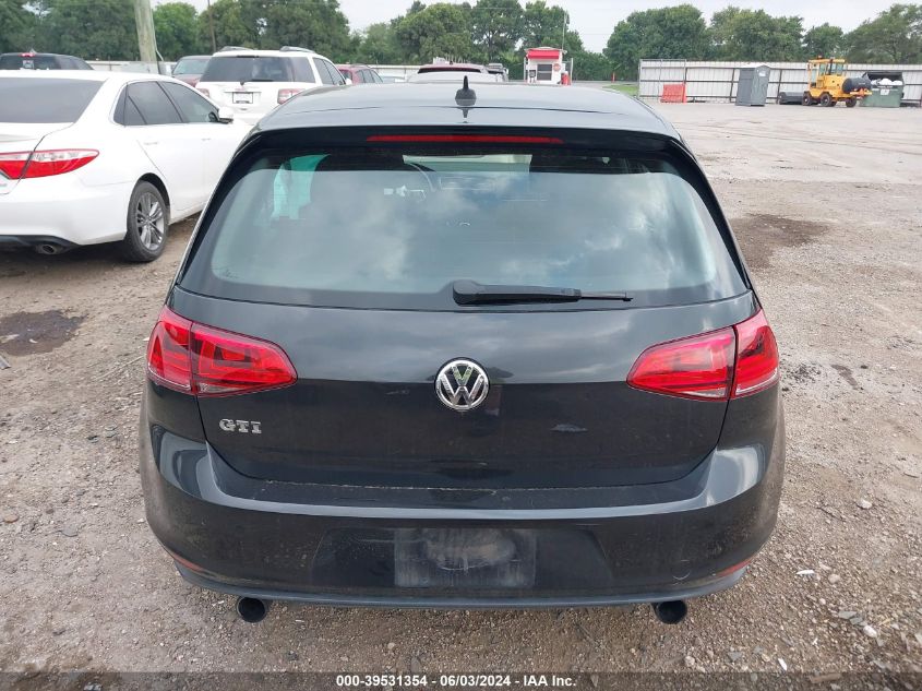 2017 VOLKSWAGEN GOLF GTI AUTOBAHN 4-DOOR/S 4-DOOR/SE 4-DOOR/SPORT 4-DOOR - 3VW5T7AU4HM026002