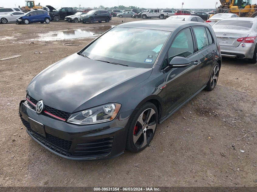 2017 VOLKSWAGEN GOLF GTI AUTOBAHN 4-DOOR/S 4-DOOR/SE 4-DOOR/SPORT 4-DOOR - 3VW5T7AU4HM026002