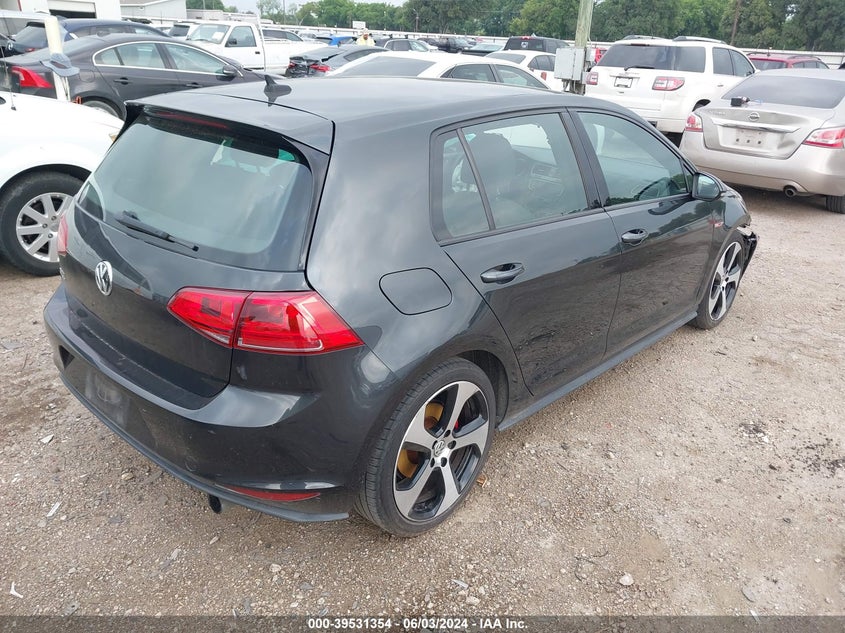 2017 VOLKSWAGEN GOLF GTI AUTOBAHN 4-DOOR/S 4-DOOR/SE 4-DOOR/SPORT 4-DOOR - 3VW5T7AU4HM026002