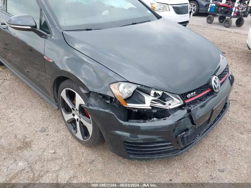 2017 VOLKSWAGEN GOLF GTI AUTOBAHN 4-DOOR/S 4-DOOR/SE 4-DOOR/SPORT 4-DOOR - 3VW5T7AU4HM026002