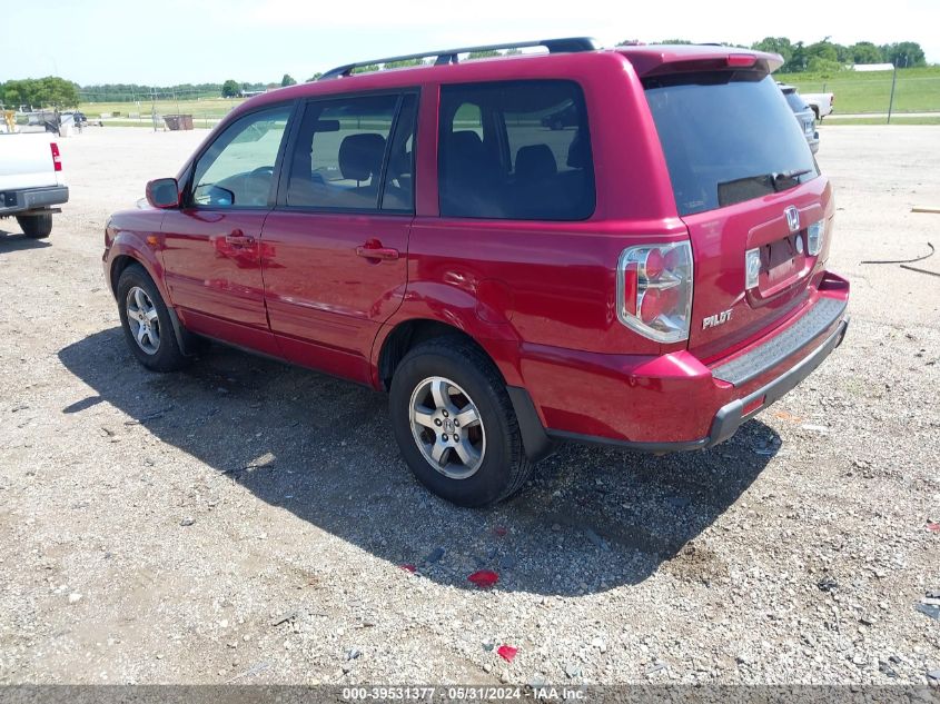 2006 Honda Pilot Ex-L VIN: 5FNYF18576B013653 Lot: 39531377