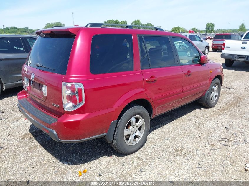 2006 Honda Pilot Ex-L VIN: 5FNYF18576B013653 Lot: 39531377