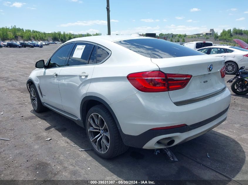 2016 BMW X6 xDrive35I VIN: 5UXKU2C57G0N82610 Lot: 39531387