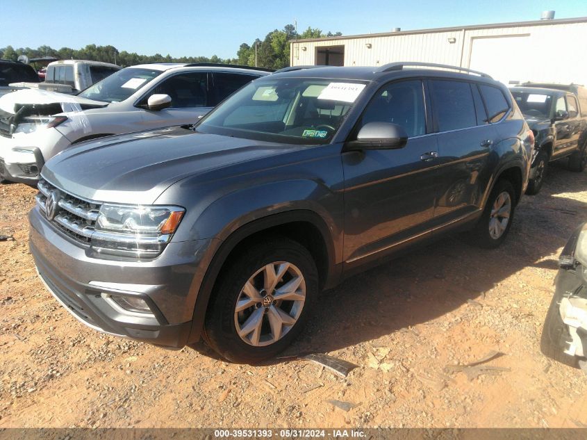 2018 Volkswagen Atlas 3.6L V6 Sel VIN: 1V2MR2CA5JC589309 Lot: 39531393