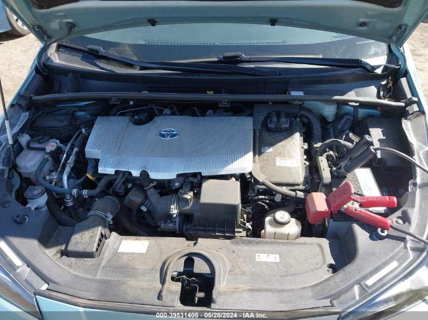 2021 Toyota Prius Le VIN: JTDKAMFU0M3127794 Lot: 39531405