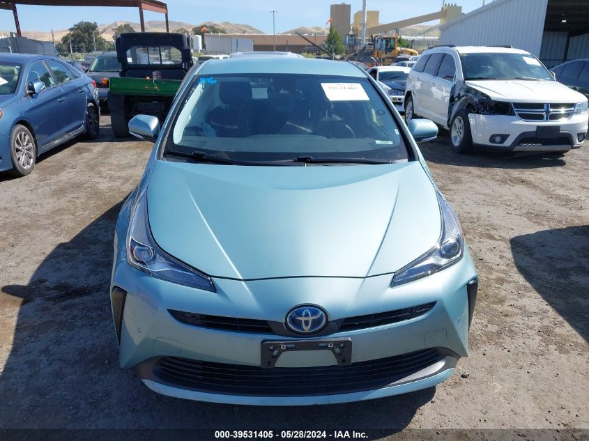 2021 Toyota Prius Le VIN: JTDKAMFU0M3127794 Lot: 39531405