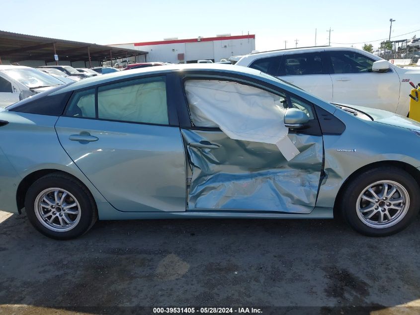 2021 Toyota Prius Le VIN: JTDKAMFU0M3127794 Lot: 39531405