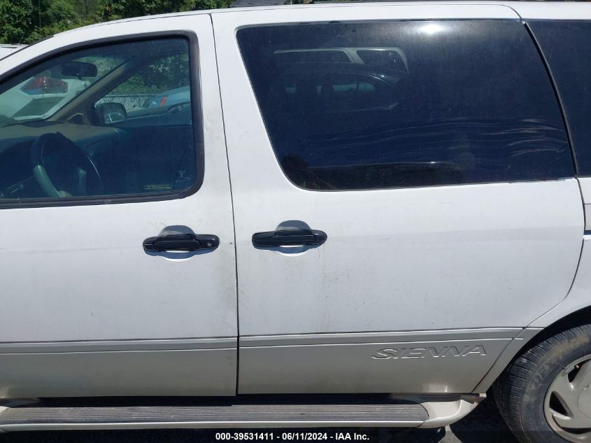 1998 Toyota Sienna Xle VIN: 4T3ZF13C0WU011487 Lot: 39531411