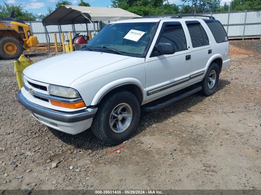 2001 Chevrolet Blazer Lt VIN: 1GNCS13W912199270 Lot: 39531435