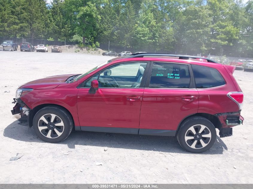 2018 Subaru Forester 2.5I Premium VIN: JF2SJAEC0JH617630 Lot: 39531471