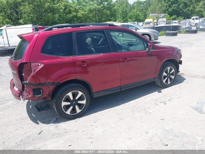 2018 Subaru Forester 2.5I Premium VIN: JF2SJAEC0JH617630 Lot: 39531471