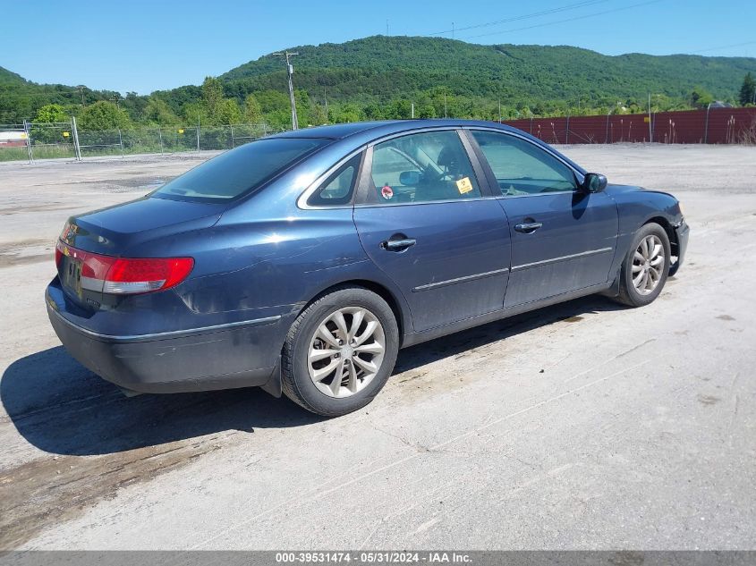 2007 Hyundai Azera Limited/Se VIN: KMHFC46F77A162759 Lot: 39531474