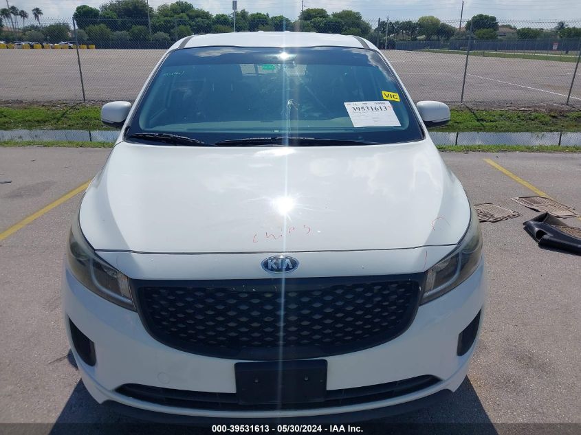 2015 Kia Sedona L VIN: KNDMA5C13F6080058 Lot: 39531613