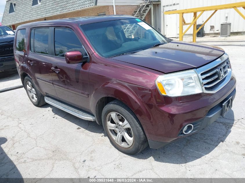 2012 Honda Pilot Ex-L VIN: 5FNYF4H5XCB018911 Lot: 39531648