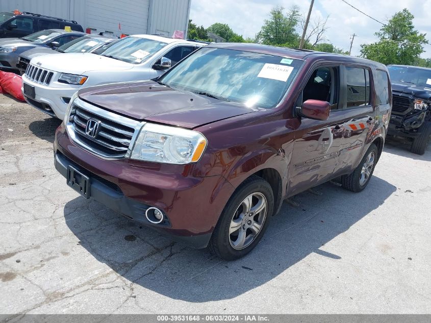 2012 Honda Pilot Ex-L VIN: 5FNYF4H5XCB018911 Lot: 39531648