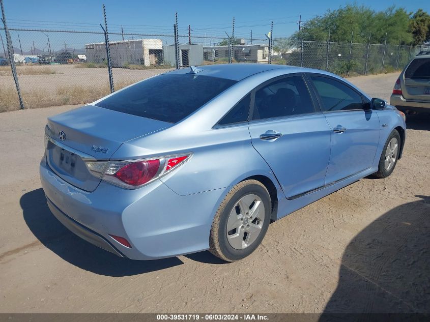 2012 Hyundai Sonata Hybrid VIN: KMHEC4A47CA033237 Lot: 39531719