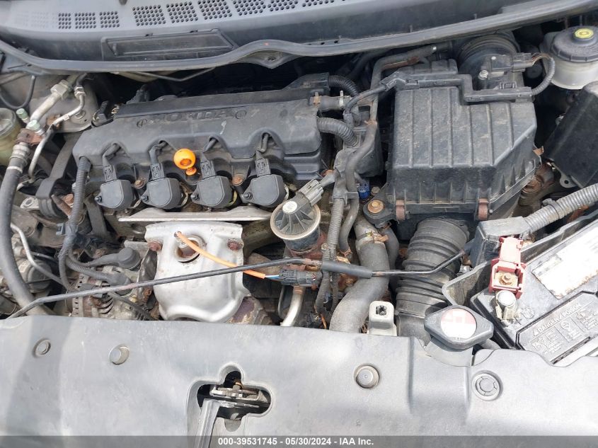 2008 Honda Civic Lx VIN: 2HGFA16508H337244 Lot: 39531745