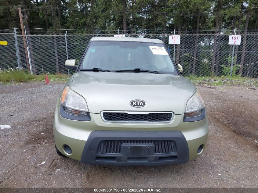 2011 Kia Soul + VIN: KNDJT2A21B7287916 Lot: 39531798