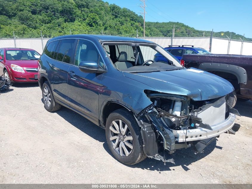 2021 Honda Pilot Awd Ex-L VIN: 5FNYF6H50MB097874 Lot: 39531808