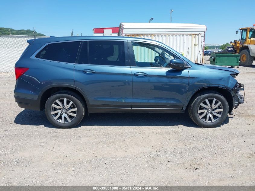 2021 Honda Pilot Awd Ex-L VIN: 5FNYF6H50MB097874 Lot: 39531808