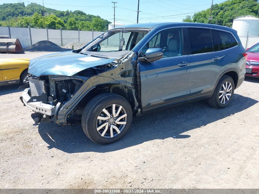 2021 Honda Pilot Awd Ex-L VIN: 5FNYF6H50MB097874 Lot: 39531808