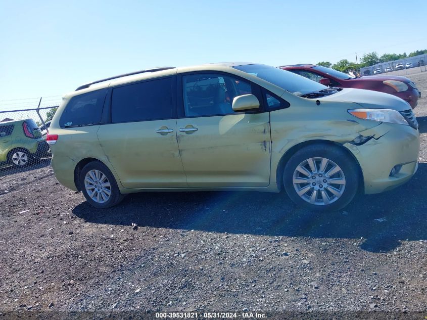 2014 Toyota Sienna Xle 7 Passenger VIN: 5TDDK3DC5ES075928 Lot: 39531821