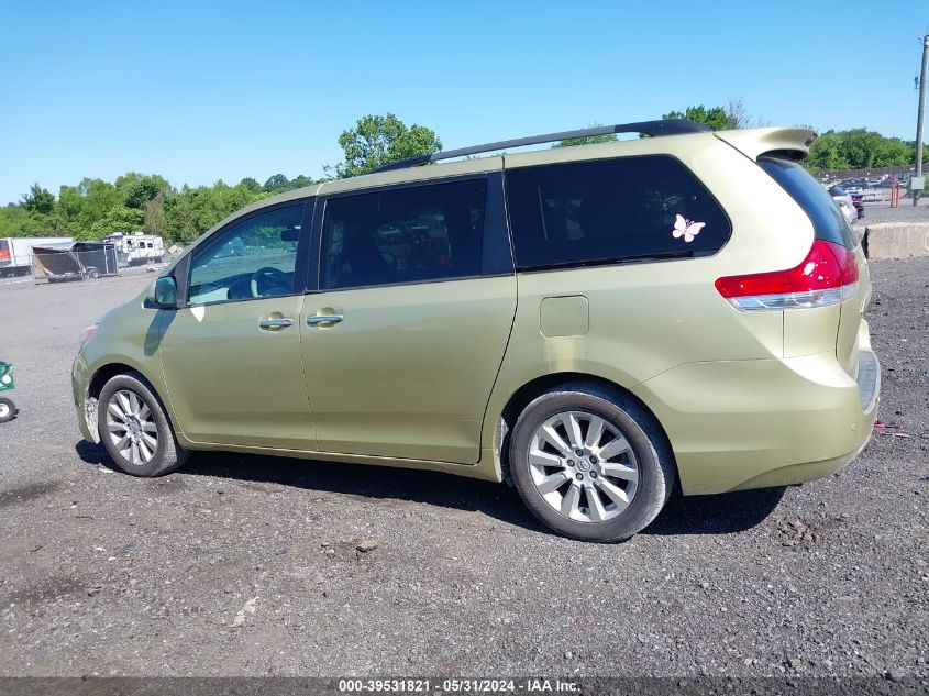 2014 Toyota Sienna Xle 7 Passenger VIN: 5TDDK3DC5ES075928 Lot: 39531821