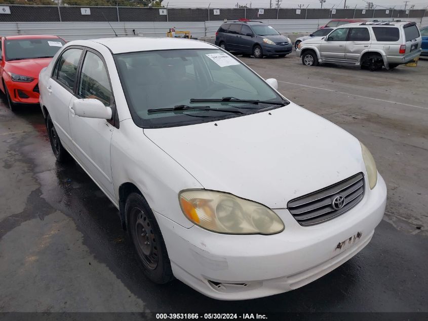 2003 Toyota Corolla Le VIN: 1NXBR32E83Z030929 Lot: 39531866