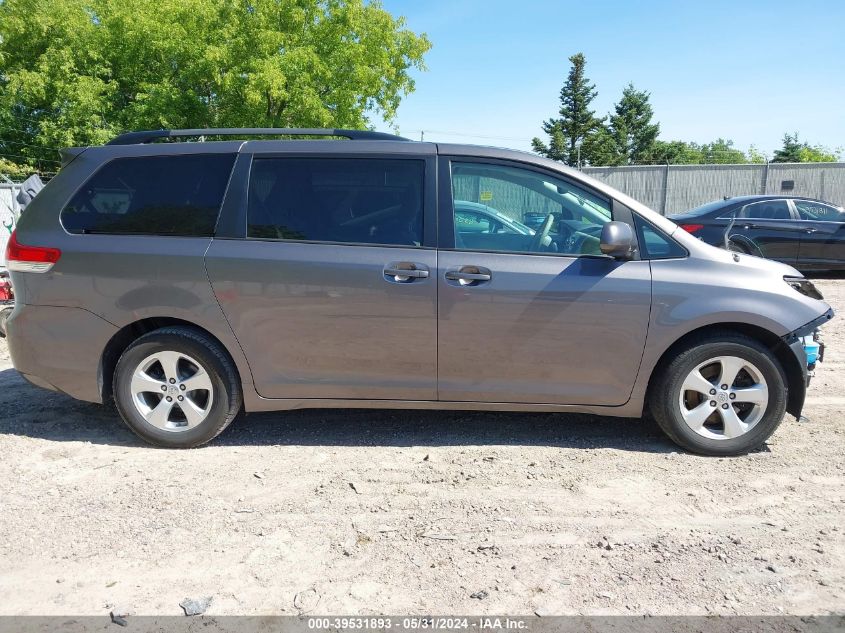 2014 Toyota Sienna Le V6 8 Passenger VIN: 5TDKK3DCXES491741 Lot: 39531893