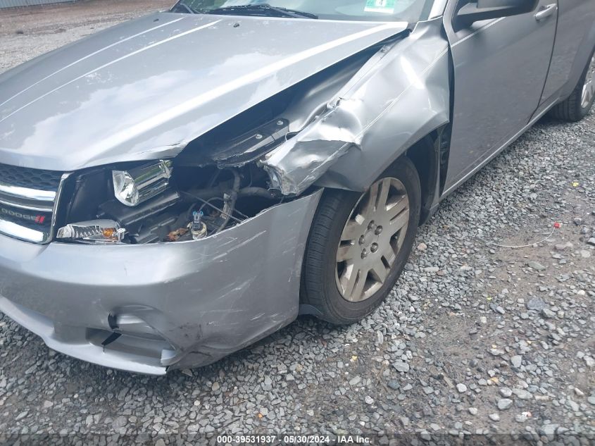 2014 Dodge Avenger Se VIN: 1C3CDZAG6EN174980 Lot: 39531937