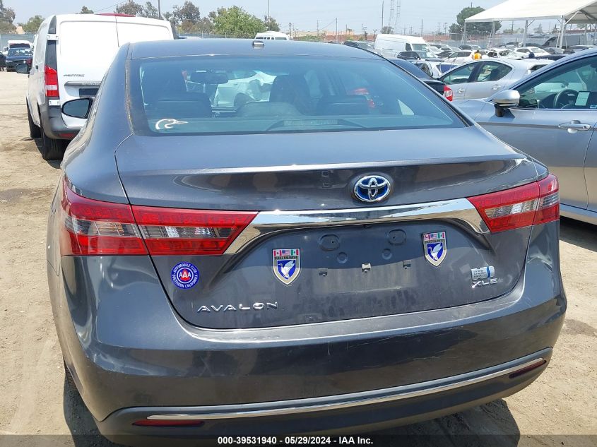 2016 Toyota Avalon Hybrid Xle VIN: 4T1BD1EB5GU050839 Lot: 39531940