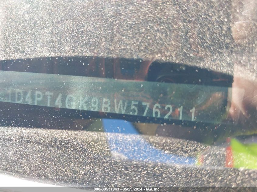 2011 Dodge Nitro Heat VIN: 1D4PT4GK9BW576211 Lot: 39531943