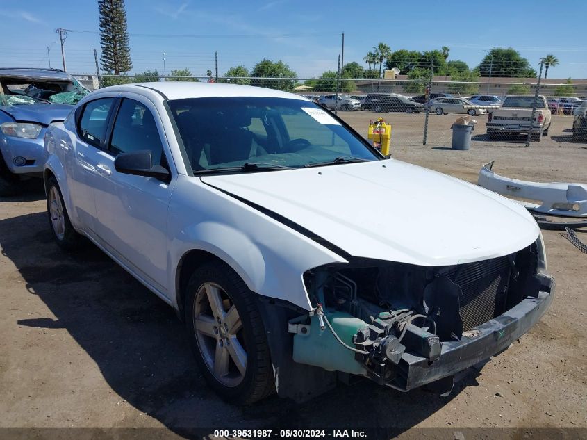 2013 Dodge Avenger Se VIN: 1C3CDZAB8DN643831 Lot: 39531987