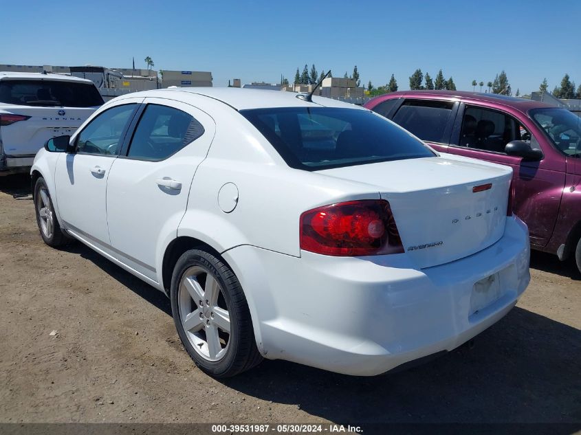 2013 Dodge Avenger Se VIN: 1C3CDZAB8DN643831 Lot: 39531987