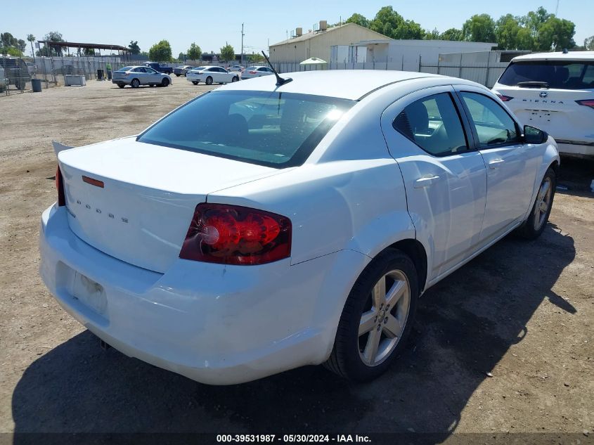 2013 Dodge Avenger Se VIN: 1C3CDZAB8DN643831 Lot: 39531987