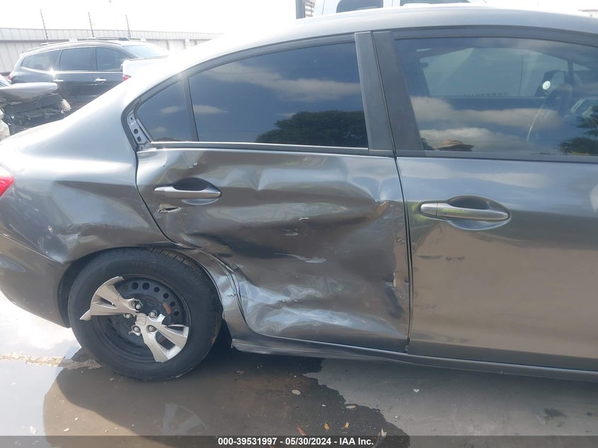 2012 Honda Civic Lx VIN: 2HGFB2F5XCH314632 Lot: 39531997