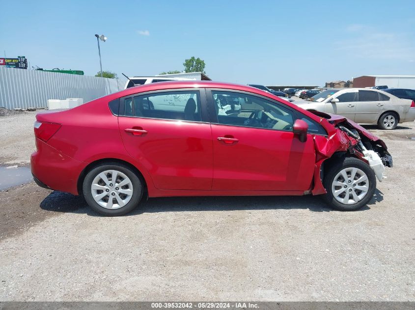 2013 Kia Rio Lx VIN: KNADM4A39D6309956 Lot: 39532042