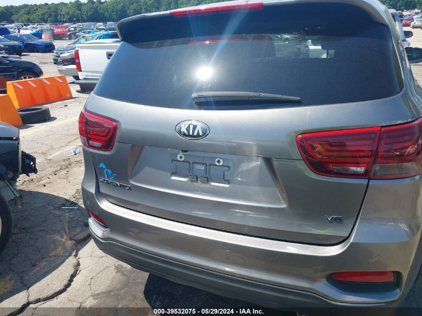 2019 Kia Sorento 3.3L Lx VIN: 5XYPG4A51KG551935 Lot: 39532075