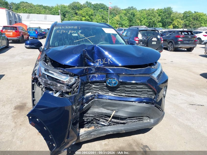 2022 Toyota Rav4 Xle Premium Hybrid VIN: 4T3B6RFV3NU093789 Lot: 39532081