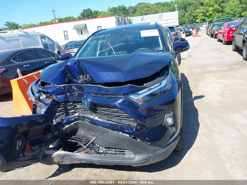 2022 Toyota Rav4 Xle Premium Hybrid VIN: 4T3B6RFV3NU093789 Lot: 39532081