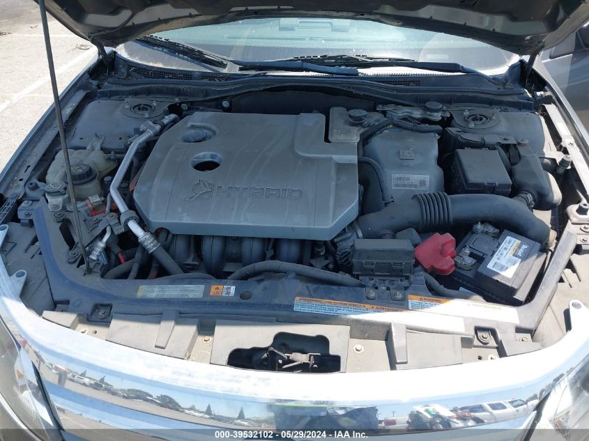 2012 Ford Fusion Hybrid VIN: 3FADP0L37CR176721 Lot: 39532102