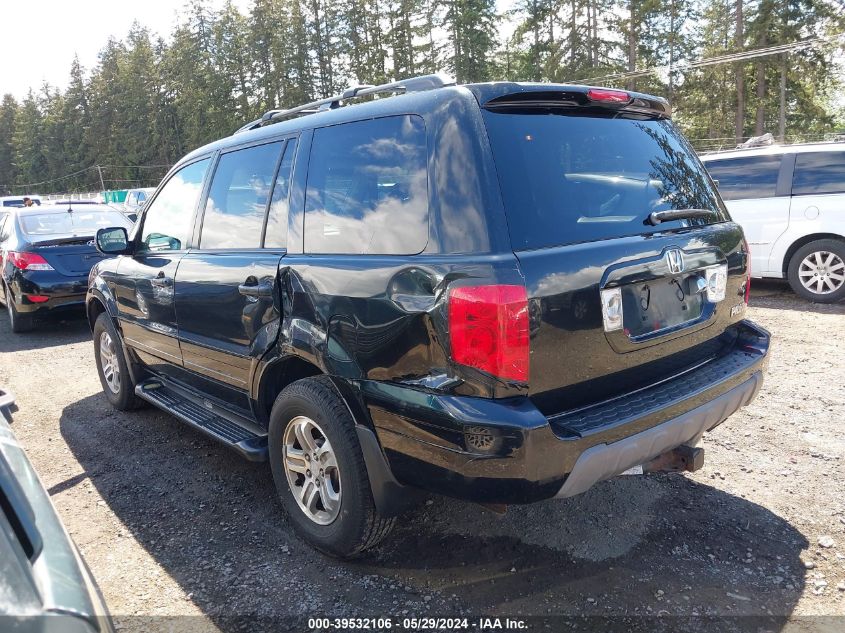 2003 Honda Pilot Ex-L VIN: 2HKYF18713H583193 Lot: 39532106