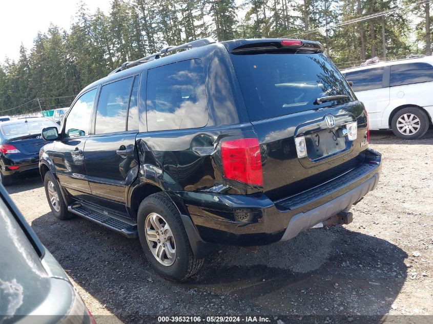 2003 Honda Pilot Ex-L VIN: 2HKYF18713H583193 Lot: 39532106