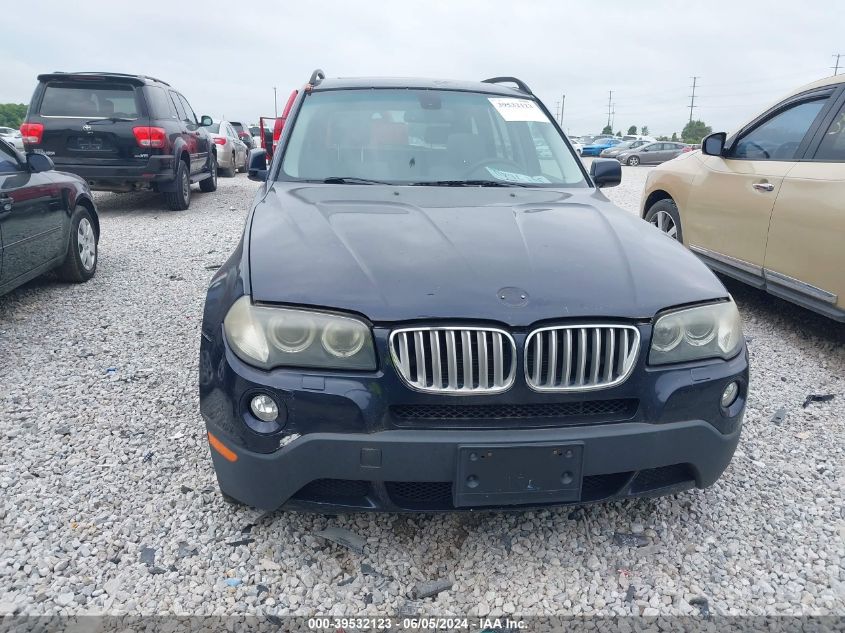 2007 BMW X3 3.0Si VIN: WBXPC93477WF08665 Lot: 39532123