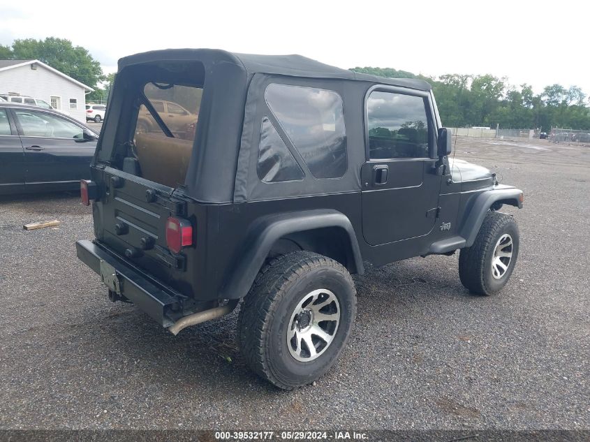 1998 Jeep Wrangler Sport VIN: 1J4FY19SXWP711941 Lot: 39532177