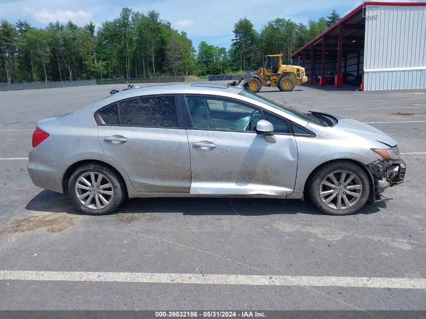 2012 Honda Civic Ex-L VIN: 19XFB2F98CE358951 Lot: 39532186